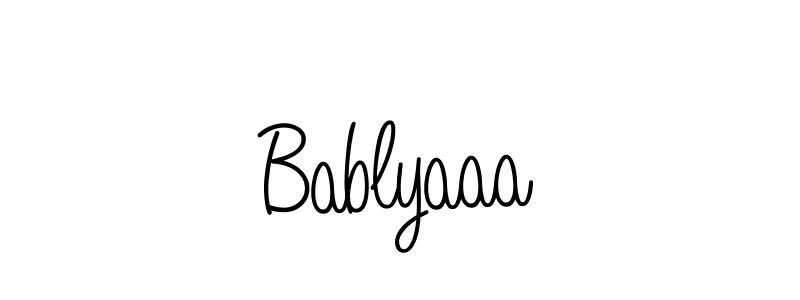 Make a beautiful signature design for name Bablyaaa. Use this online signature maker to create a handwritten signature for free. Bablyaaa signature style 5 images and pictures png