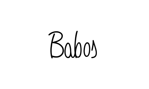 Also we have Babos name is the best signature style. Create professional handwritten signature collection using Angelique-Rose-font-FFP autograph style. Babos signature style 5 images and pictures png