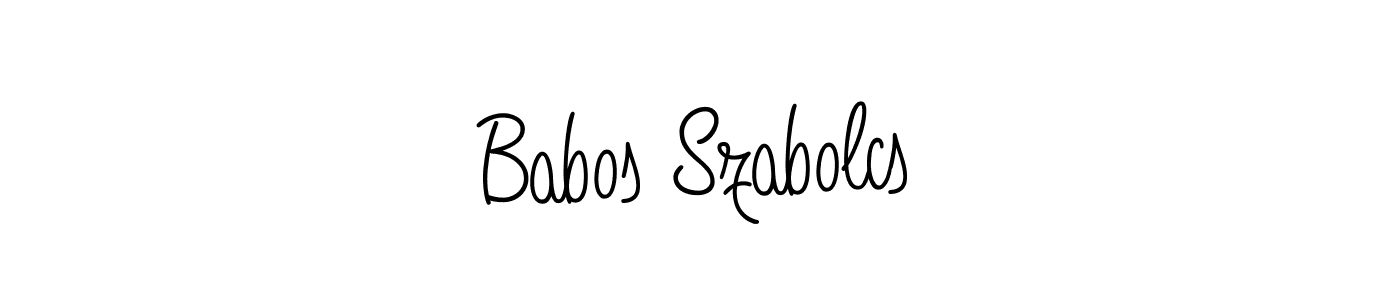 Make a short Babos Szabolcs signature style. Manage your documents anywhere anytime using Angelique-Rose-font-FFP. Create and add eSignatures, submit forms, share and send files easily. Babos Szabolcs signature style 5 images and pictures png