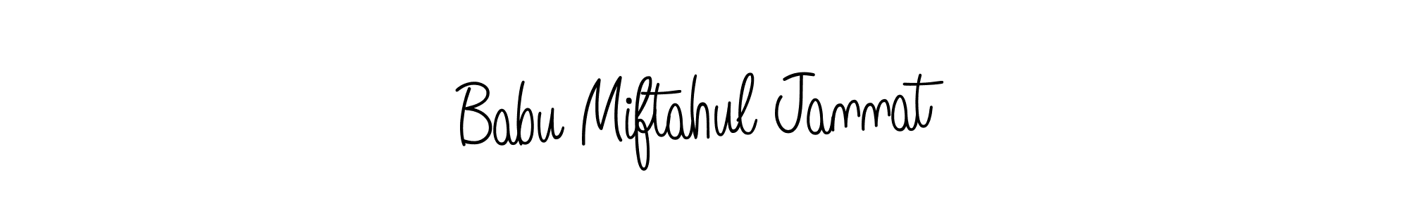 if you are searching for the best signature style for your name Babu Miftahul Jannat. so please give up your signature search. here we have designed multiple signature styles  using Angelique-Rose-font-FFP. Babu Miftahul Jannat signature style 5 images and pictures png