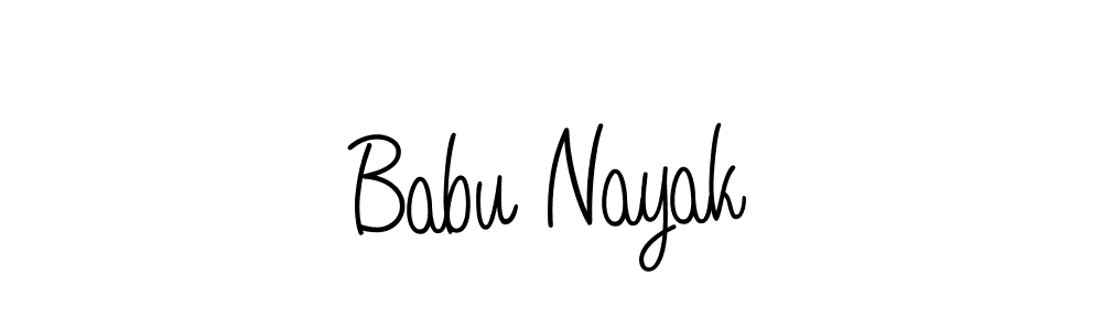 Babu Nayak stylish signature style. Best Handwritten Sign (Angelique-Rose-font-FFP) for my name. Handwritten Signature Collection Ideas for my name Babu Nayak. Babu Nayak signature style 5 images and pictures png