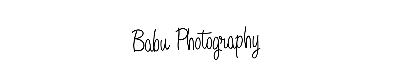 Make a beautiful signature design for name Babu Photography. With this signature (Angelique-Rose-font-FFP) style, you can create a handwritten signature for free. Babu Photography signature style 5 images and pictures png