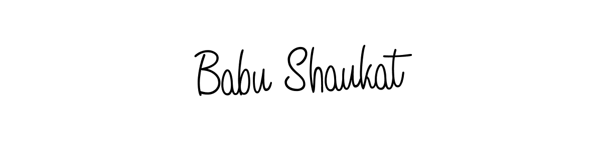 Once you've used our free online signature maker to create your best signature Angelique-Rose-font-FFP style, it's time to enjoy all of the benefits that Babu Shaukat name signing documents. Babu Shaukat signature style 5 images and pictures png
