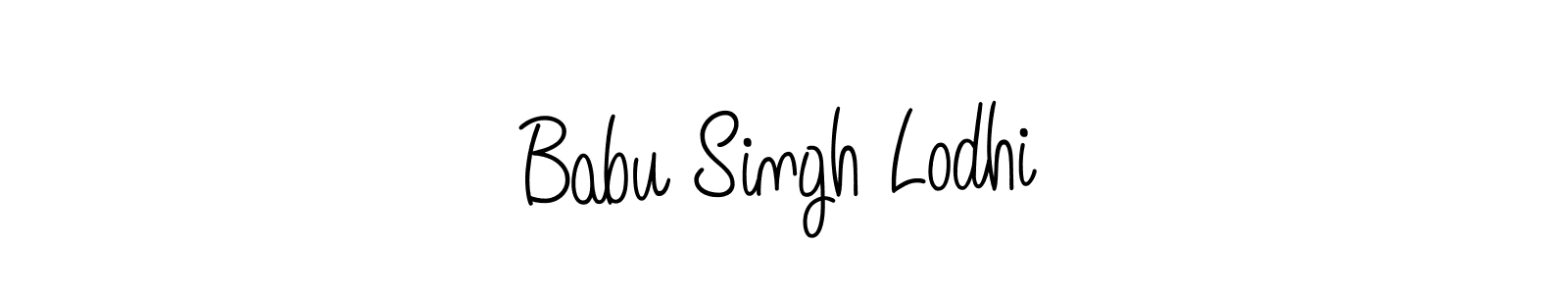 How to make Babu Singh Lodhi name signature. Use Angelique-Rose-font-FFP style for creating short signs online. This is the latest handwritten sign. Babu Singh Lodhi signature style 5 images and pictures png