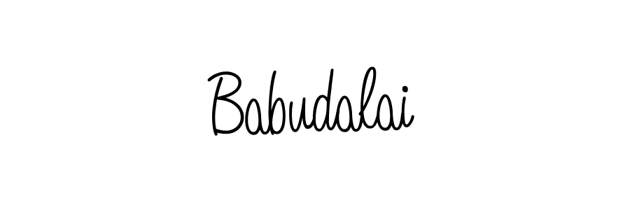 Use a signature maker to create a handwritten signature online. With this signature software, you can design (Angelique-Rose-font-FFP) your own signature for name Babudalai. Babudalai signature style 5 images and pictures png