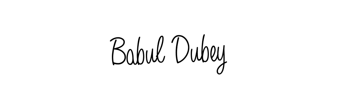 It looks lik you need a new signature style for name Babul Dubey. Design unique handwritten (Angelique-Rose-font-FFP) signature with our free signature maker in just a few clicks. Babul Dubey signature style 5 images and pictures png