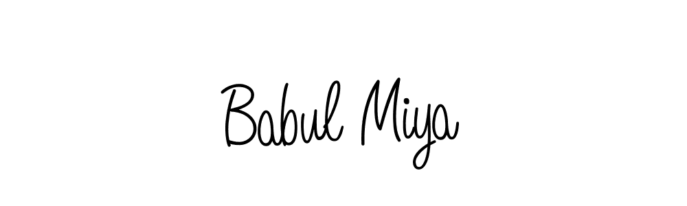 Design your own signature with our free online signature maker. With this signature software, you can create a handwritten (Angelique-Rose-font-FFP) signature for name Babul Miya. Babul Miya signature style 5 images and pictures png