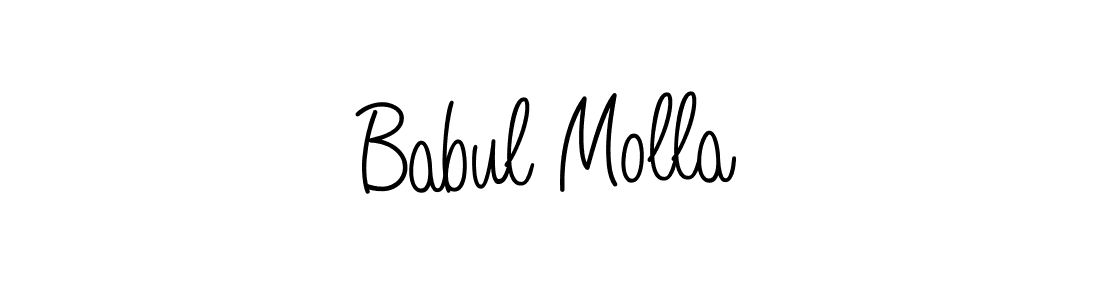 Create a beautiful signature design for name Babul Molla. With this signature (Angelique-Rose-font-FFP) fonts, you can make a handwritten signature for free. Babul Molla signature style 5 images and pictures png