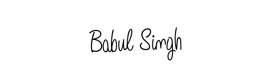 Make a beautiful signature design for name Babul Singh. With this signature (Angelique-Rose-font-FFP) style, you can create a handwritten signature for free. Babul Singh signature style 5 images and pictures png