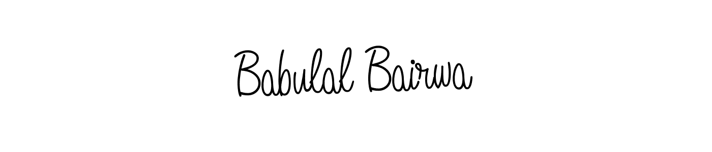 Design your own signature with our free online signature maker. With this signature software, you can create a handwritten (Angelique-Rose-font-FFP) signature for name Babulal Bairwa. Babulal Bairwa signature style 5 images and pictures png