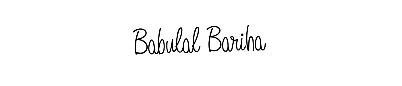 Also we have Babulal Bariha name is the best signature style. Create professional handwritten signature collection using Angelique-Rose-font-FFP autograph style. Babulal Bariha signature style 5 images and pictures png
