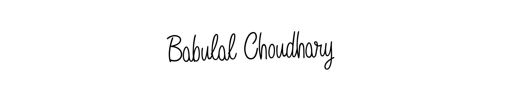 How to make Babulal Choudhary name signature. Use Angelique-Rose-font-FFP style for creating short signs online. This is the latest handwritten sign. Babulal Choudhary signature style 5 images and pictures png