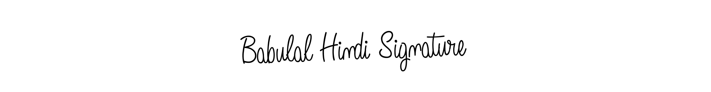 Design your own signature with our free online signature maker. With this signature software, you can create a handwritten (Angelique-Rose-font-FFP) signature for name Babulal Hindi Signature. Babulal Hindi Signature signature style 5 images and pictures png