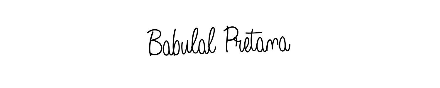 Create a beautiful signature design for name Babulal Pretana. With this signature (Angelique-Rose-font-FFP) fonts, you can make a handwritten signature for free. Babulal Pretana signature style 5 images and pictures png