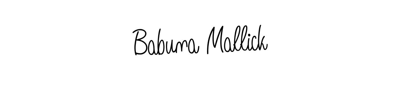 How to make Babuna Mallick signature? Angelique-Rose-font-FFP is a professional autograph style. Create handwritten signature for Babuna Mallick name. Babuna Mallick signature style 5 images and pictures png