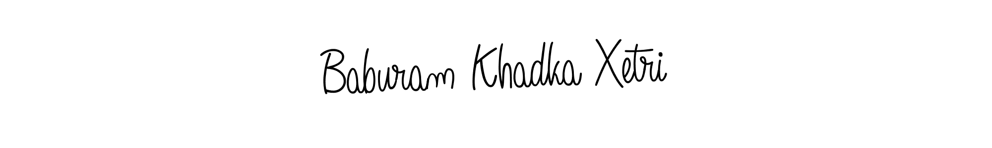 The best way (Angelique-Rose-font-FFP) to make a short signature is to pick only two or three words in your name. The name Baburam Khadka Xetri include a total of six letters. For converting this name. Baburam Khadka Xetri signature style 5 images and pictures png