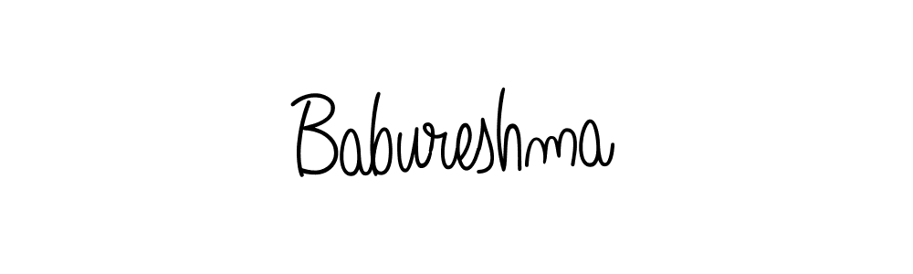 The best way (Angelique-Rose-font-FFP) to make a short signature is to pick only two or three words in your name. The name Babureshma include a total of six letters. For converting this name. Babureshma signature style 5 images and pictures png