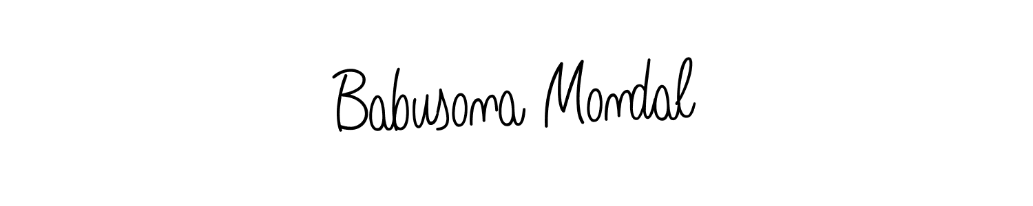 It looks lik you need a new signature style for name Babusona Mondal. Design unique handwritten (Angelique-Rose-font-FFP) signature with our free signature maker in just a few clicks. Babusona Mondal signature style 5 images and pictures png