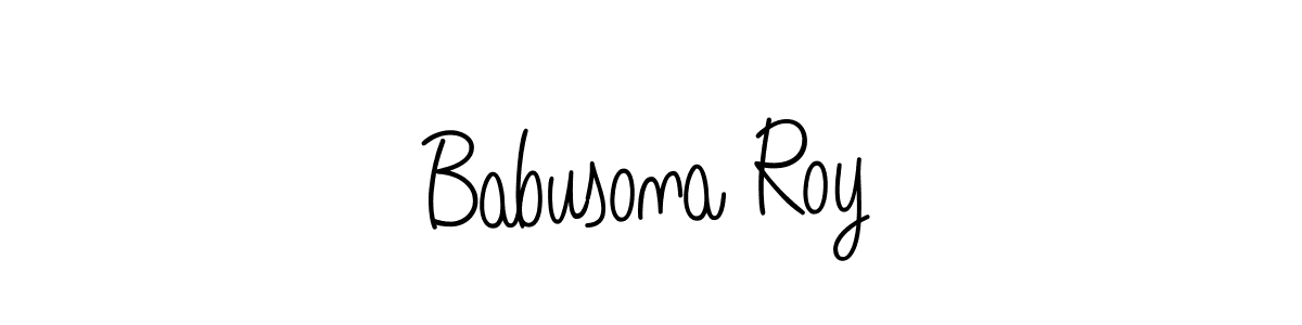 Once you've used our free online signature maker to create your best signature Angelique-Rose-font-FFP style, it's time to enjoy all of the benefits that Babusona Roy name signing documents. Babusona Roy signature style 5 images and pictures png