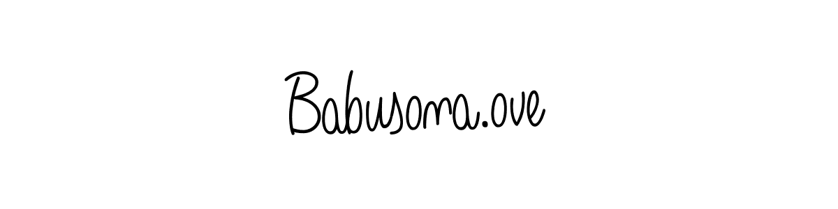 Create a beautiful signature design for name Babusona.ove. With this signature (Angelique-Rose-font-FFP) fonts, you can make a handwritten signature for free. Babusona.ove signature style 5 images and pictures png