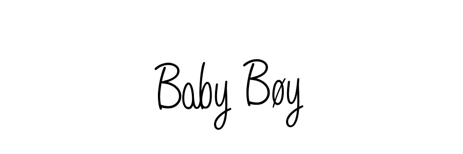 How to make Baby Bøy name signature. Use Angelique-Rose-font-FFP style for creating short signs online. This is the latest handwritten sign. Baby Bøy signature style 5 images and pictures png