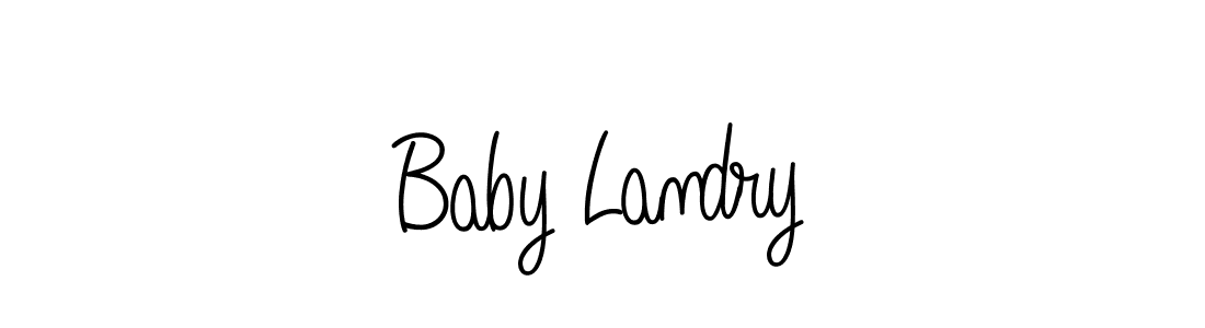 Use a signature maker to create a handwritten signature online. With this signature software, you can design (Angelique-Rose-font-FFP) your own signature for name Baby Landry. Baby Landry signature style 5 images and pictures png