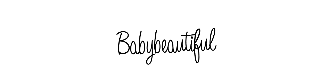 Make a beautiful signature design for name Babybeautiful. Use this online signature maker to create a handwritten signature for free. Babybeautiful signature style 5 images and pictures png