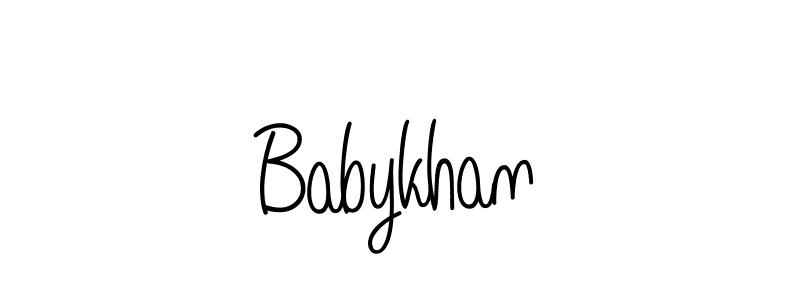 Angelique-Rose-font-FFP is a professional signature style that is perfect for those who want to add a touch of class to their signature. It is also a great choice for those who want to make their signature more unique. Get Babykhan name to fancy signature for free. Babykhan signature style 5 images and pictures png