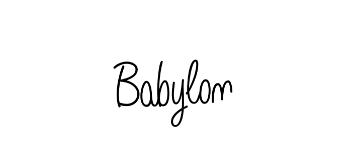 Create a beautiful signature design for name Babylon. With this signature (Angelique-Rose-font-FFP) fonts, you can make a handwritten signature for free. Babylon signature style 5 images and pictures png