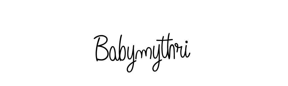 Design your own signature with our free online signature maker. With this signature software, you can create a handwritten (Angelique-Rose-font-FFP) signature for name Babymythri. Babymythri signature style 5 images and pictures png