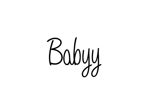 Angelique-Rose-font-FFP is a professional signature style that is perfect for those who want to add a touch of class to their signature. It is also a great choice for those who want to make their signature more unique. Get Babyy name to fancy signature for free. Babyy signature style 5 images and pictures png