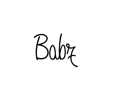 How to make Babz name signature. Use Angelique-Rose-font-FFP style for creating short signs online. This is the latest handwritten sign. Babz signature style 5 images and pictures png