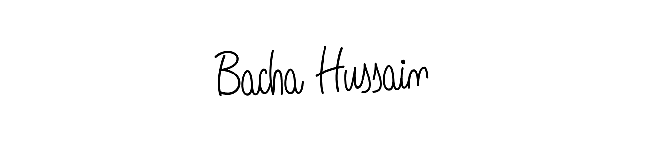 You can use this online signature creator to create a handwritten signature for the name Bacha Hussain. This is the best online autograph maker. Bacha Hussain signature style 5 images and pictures png