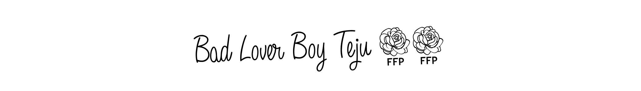 if you are searching for the best signature style for your name Bad Lover Boy Teju 25. so please give up your signature search. here we have designed multiple signature styles  using Angelique-Rose-font-FFP. Bad Lover Boy Teju 25 signature style 5 images and pictures png