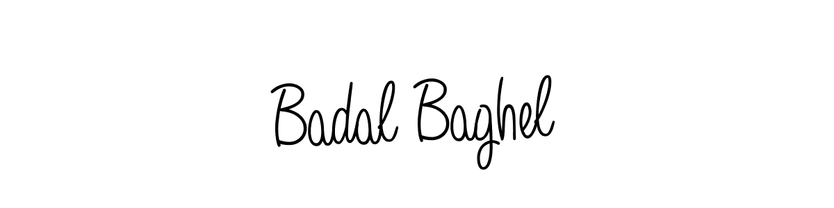 How to make Badal Baghel name signature. Use Angelique-Rose-font-FFP style for creating short signs online. This is the latest handwritten sign. Badal Baghel signature style 5 images and pictures png