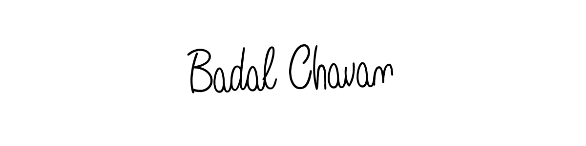 How to Draw Badal Chavan signature style? Angelique-Rose-font-FFP is a latest design signature styles for name Badal Chavan. Badal Chavan signature style 5 images and pictures png