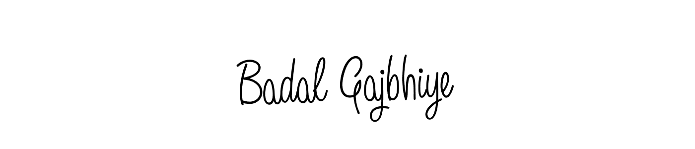 Use a signature maker to create a handwritten signature online. With this signature software, you can design (Angelique-Rose-font-FFP) your own signature for name Badal Gajbhiye. Badal Gajbhiye signature style 5 images and pictures png