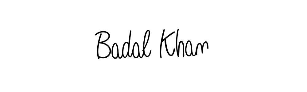 Use a signature maker to create a handwritten signature online. With this signature software, you can design (Angelique-Rose-font-FFP) your own signature for name Badal Khan. Badal Khan signature style 5 images and pictures png