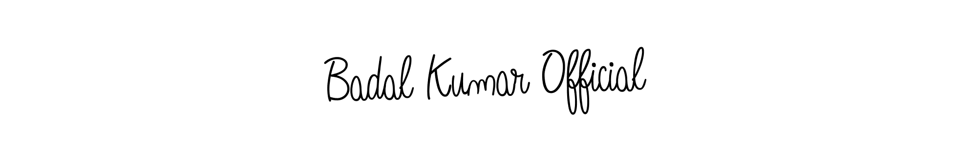 How to make Badal Kumar Official name signature. Use Angelique-Rose-font-FFP style for creating short signs online. This is the latest handwritten sign. Badal Kumar Official signature style 5 images and pictures png