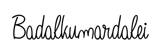 Create an unforgettable impression when signing with Badalkumardalei name styled in Angelique-Rose-font-FFP typography. 100% free online generator. Badalkumardalei signature style 5 images and pictures png
