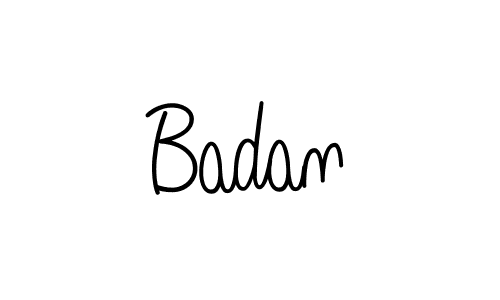 Use a signature maker to create a handwritten signature online. With this signature software, you can design (Angelique-Rose-font-FFP) your own signature for name Badan. Badan signature style 5 images and pictures png