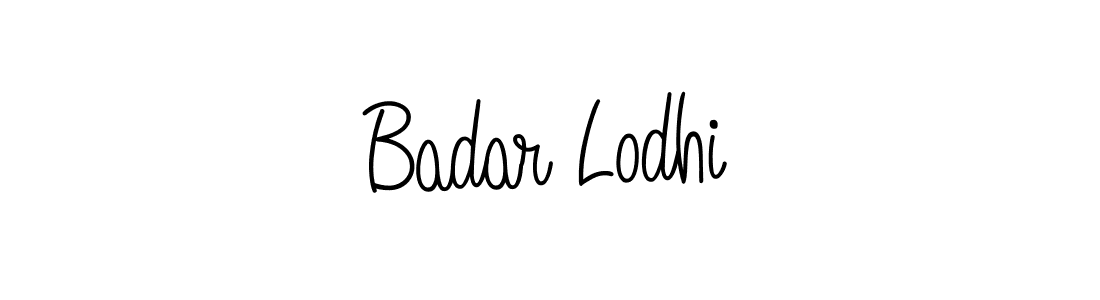 Design your own signature with our free online signature maker. With this signature software, you can create a handwritten (Angelique-Rose-font-FFP) signature for name Badar Lodhi. Badar Lodhi signature style 5 images and pictures png