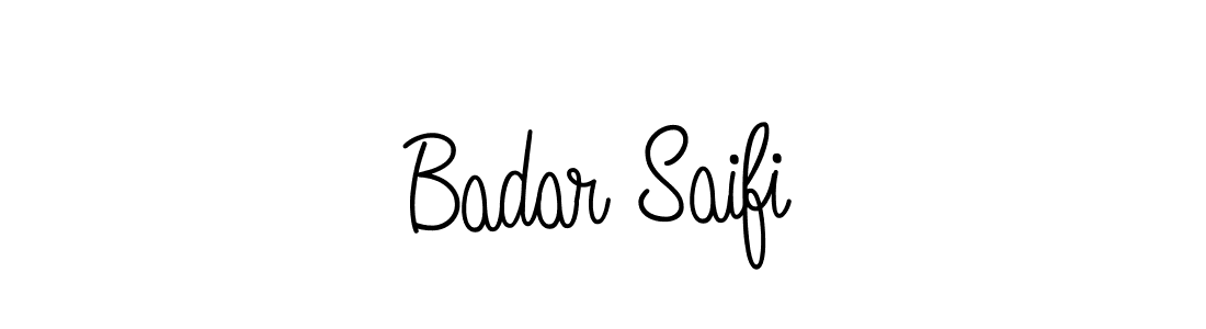 How to make Badar Saifi signature? Angelique-Rose-font-FFP is a professional autograph style. Create handwritten signature for Badar Saifi name. Badar Saifi signature style 5 images and pictures png