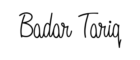 Check out images of Autograph of Badar Tariq name. Actor Badar Tariq Signature Style. Angelique-Rose-font-FFP is a professional sign style online. Badar Tariq signature style 5 images and pictures png