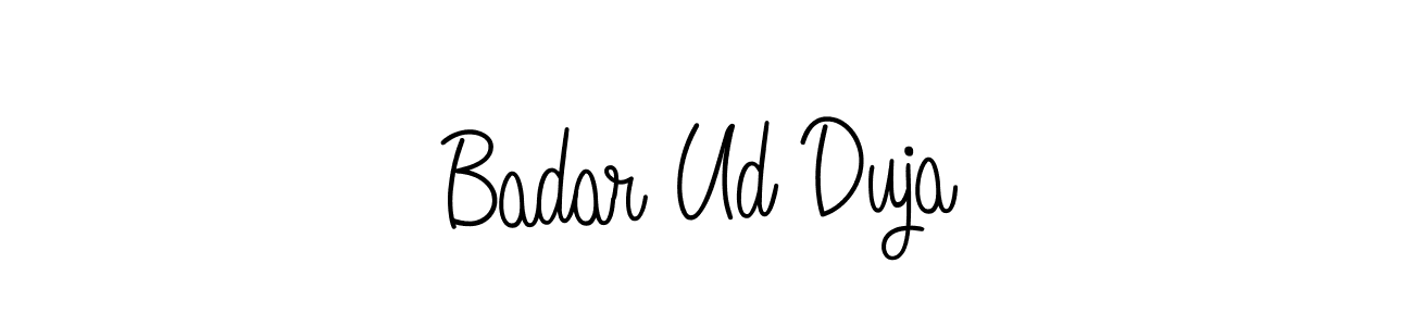 How to make Badar Ud Duja signature? Angelique-Rose-font-FFP is a professional autograph style. Create handwritten signature for Badar Ud Duja name. Badar Ud Duja signature style 5 images and pictures png