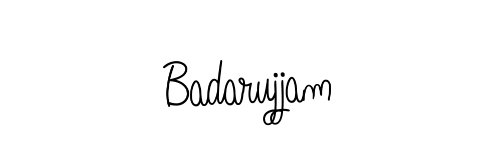 Make a beautiful signature design for name Badarujjam. With this signature (Angelique-Rose-font-FFP) style, you can create a handwritten signature for free. Badarujjam signature style 5 images and pictures png