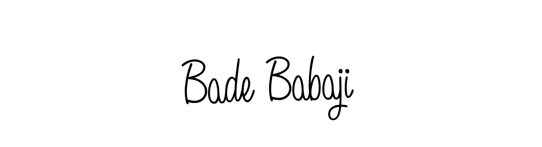 Bade Babaji stylish signature style. Best Handwritten Sign (Angelique-Rose-font-FFP) for my name. Handwritten Signature Collection Ideas for my name Bade Babaji. Bade Babaji signature style 5 images and pictures png