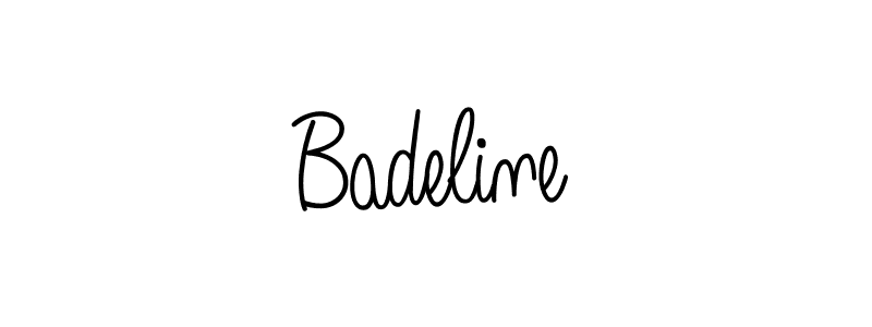 How to make Badeline signature? Angelique-Rose-font-FFP is a professional autograph style. Create handwritten signature for Badeline name. Badeline signature style 5 images and pictures png