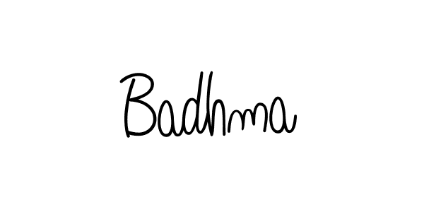 How to make Badhma name signature. Use Angelique-Rose-font-FFP style for creating short signs online. This is the latest handwritten sign. Badhma signature style 5 images and pictures png