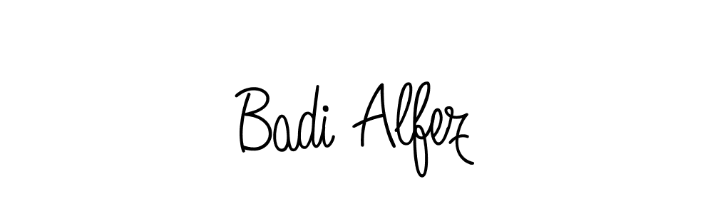 Check out images of Autograph of Badi Alfez name. Actor Badi Alfez Signature Style. Angelique-Rose-font-FFP is a professional sign style online. Badi Alfez signature style 5 images and pictures png
